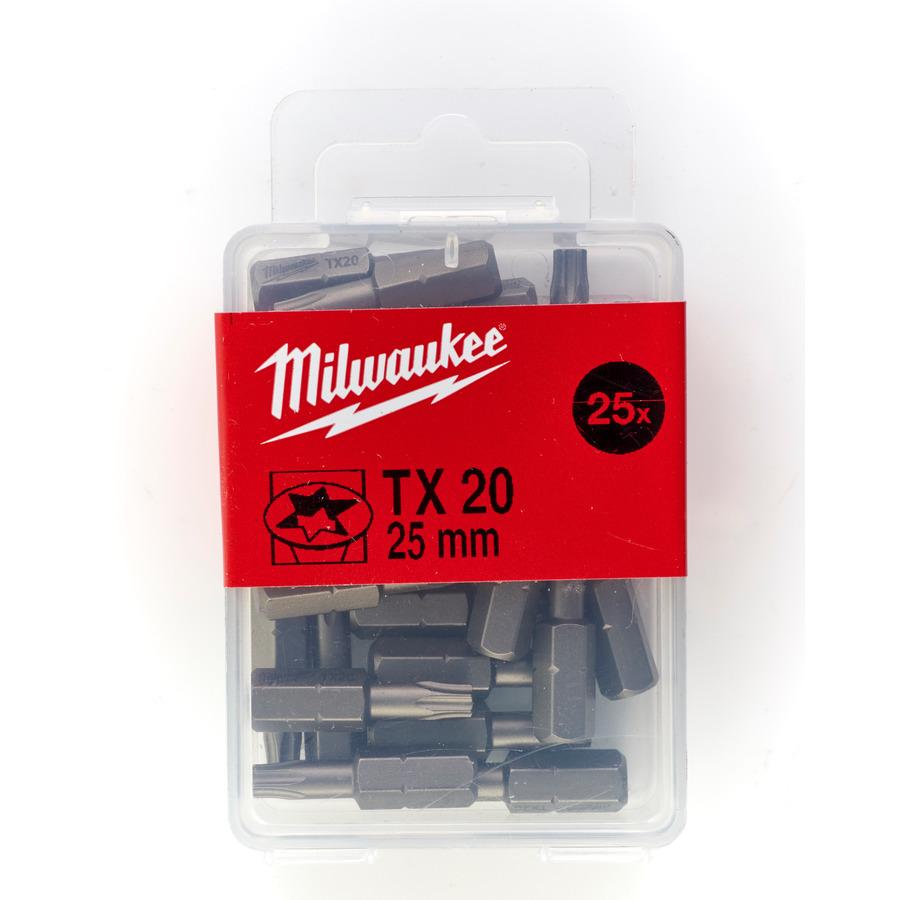 Milwaukee Skrutkovacie bity TX25, 25 mm (25 ks)