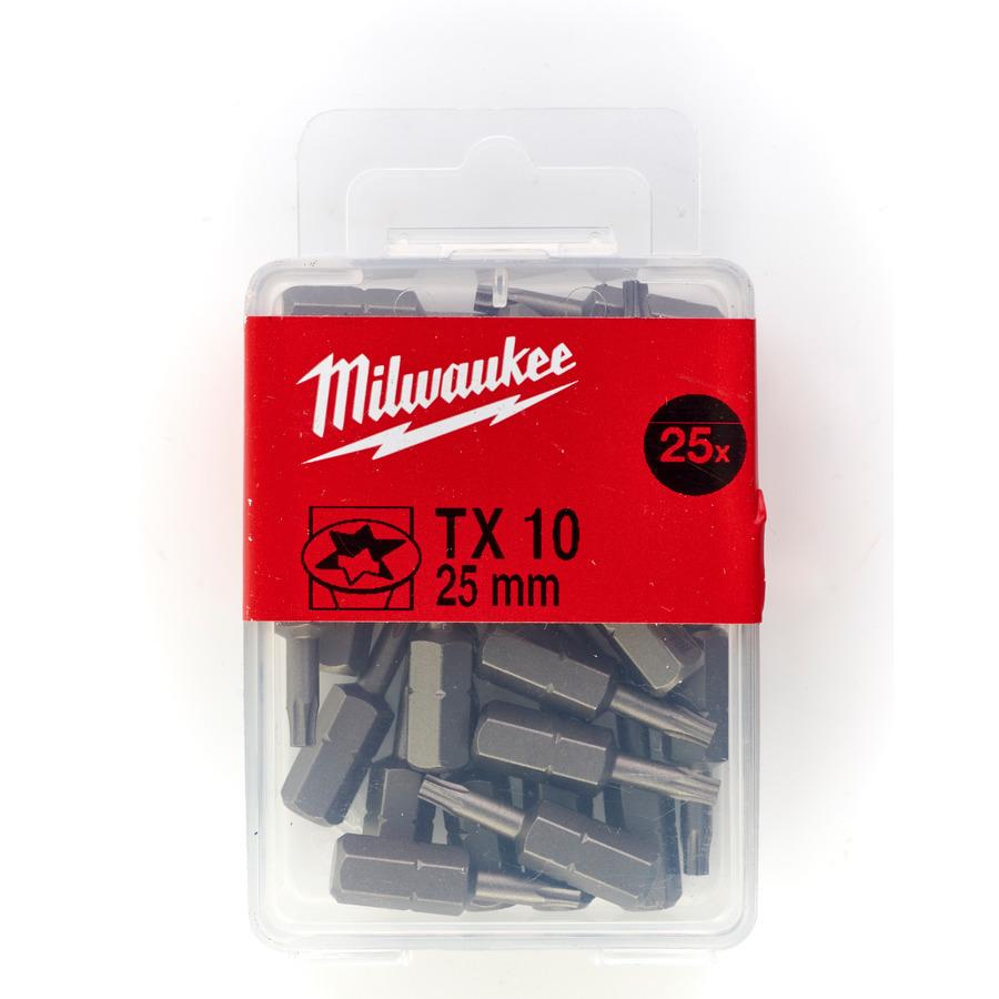 Milwaukee Skrutkovacie bity TX10, 25 mm (25 ks)