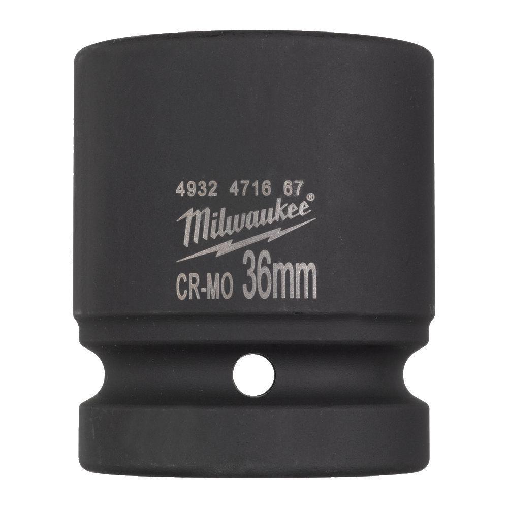 Milwaukee Priemyselné hlavice Shockwave 1" HEX 36mm krátke