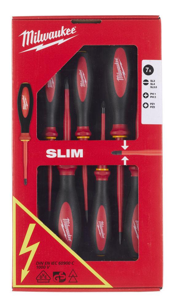 Milwaukee VDE SLIM S/SKRUTKOVAČ SET 2 - 7KS