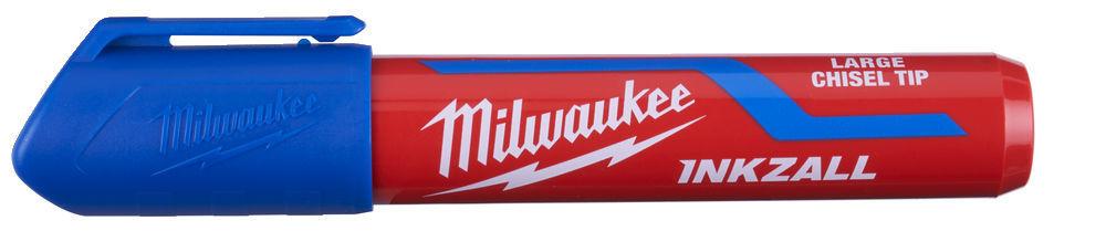 Milwaukee INKZALL značkovač L modrý s plochým hrotom