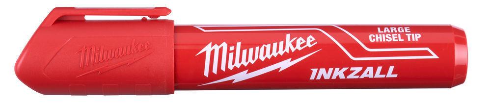 Milwaukee INKZALL značkovač L červený s plochým hrotom