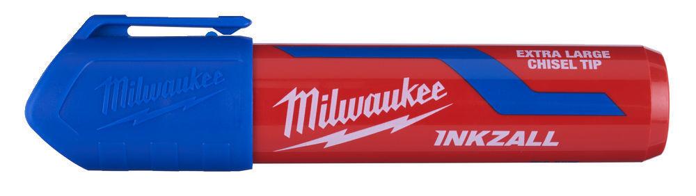 Milwaukee INKZALL značkovač XL modrý s plochým hrotom