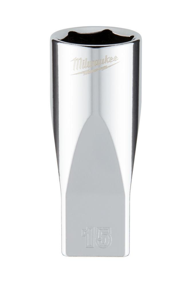 Milwaukee 1/4 Nástrčný kľúč, Metrický predĺžený-15MM