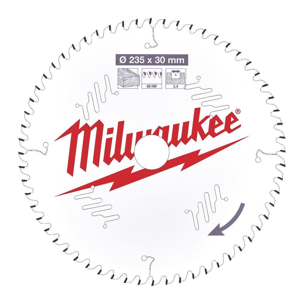 Milwaukee Pílový kotúč drevo 235X30X2.4X60ATB