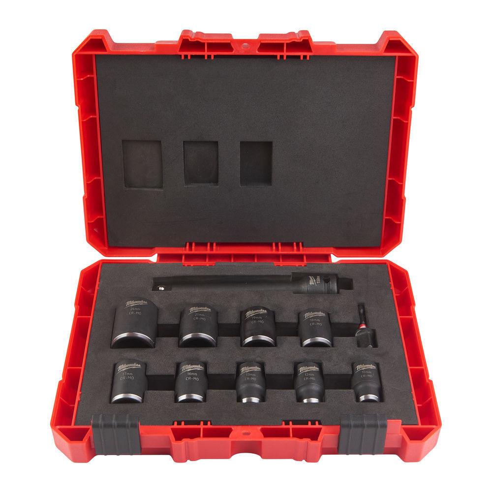 Milwaukee Sada nástrčkových kľúčov 1/2" HEX Krátke 11ks