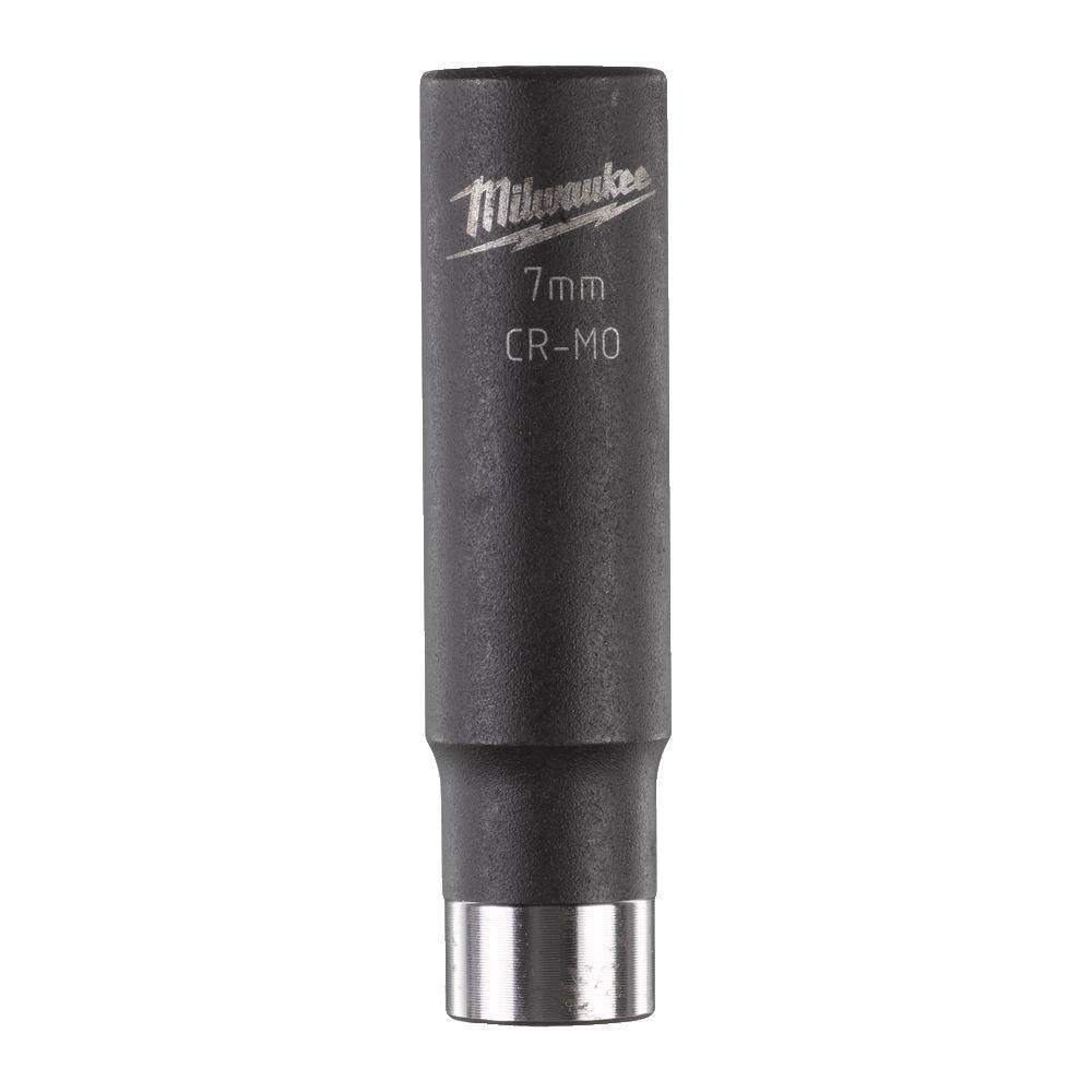 Milwaukee 1/4 Nástrčný kľúč Shockwave, Hex 7 - dlhý
