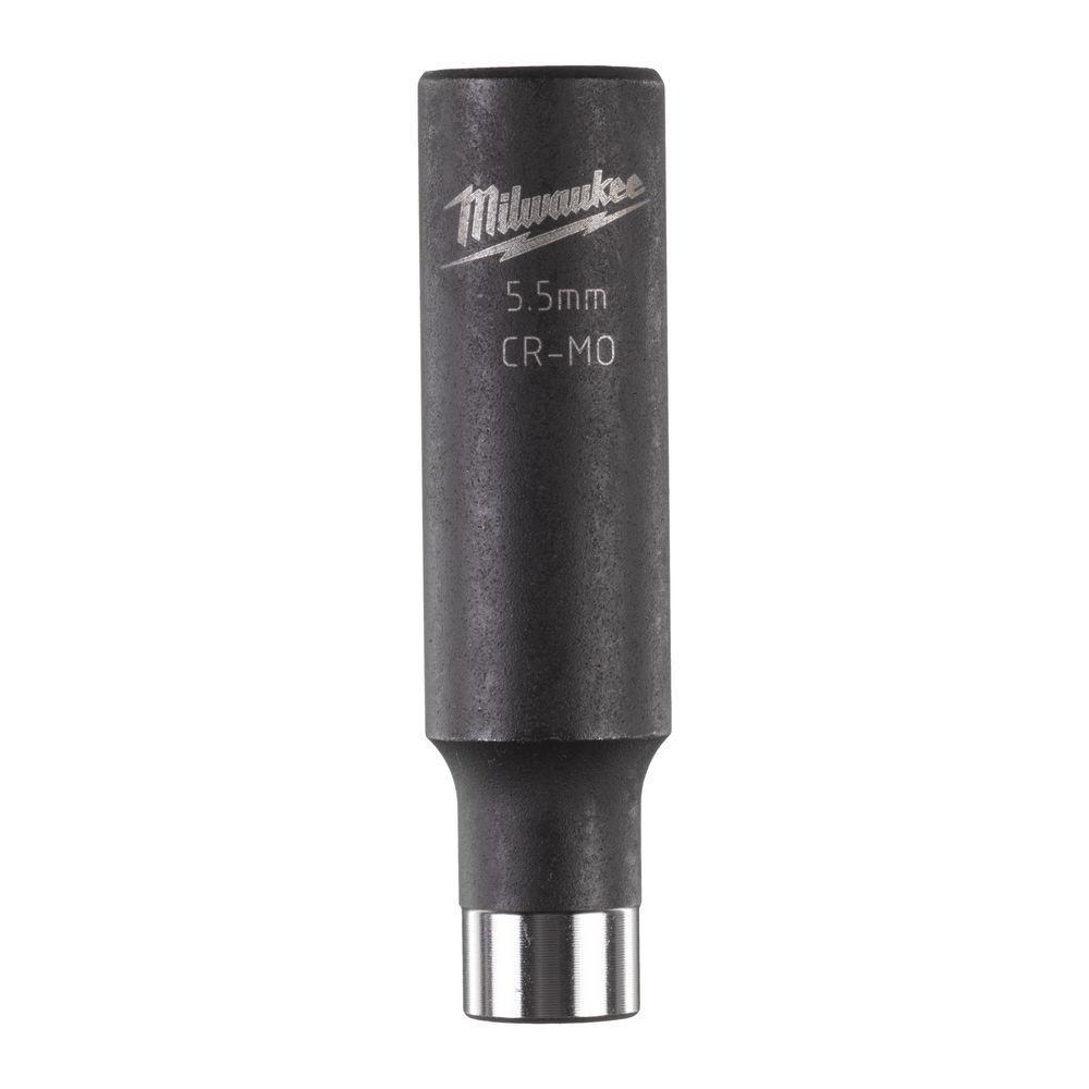 Milwaukee 1/4 Nástrčný kľúč Shockwave, Hex 5.5 - dlhý