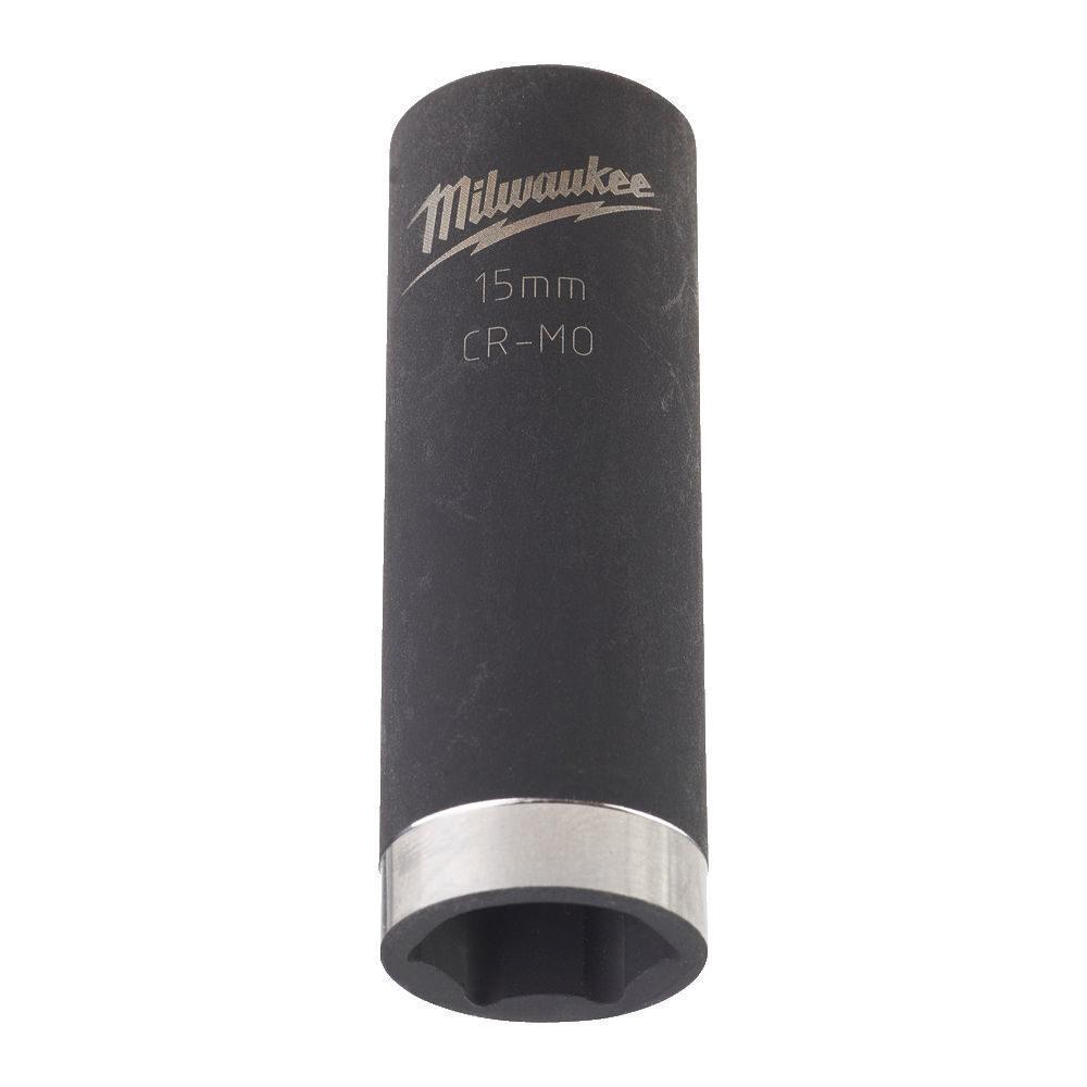 Milwaukee 3/8 Nástrčný kľúč Shockwave, Hex 15 - dlhý