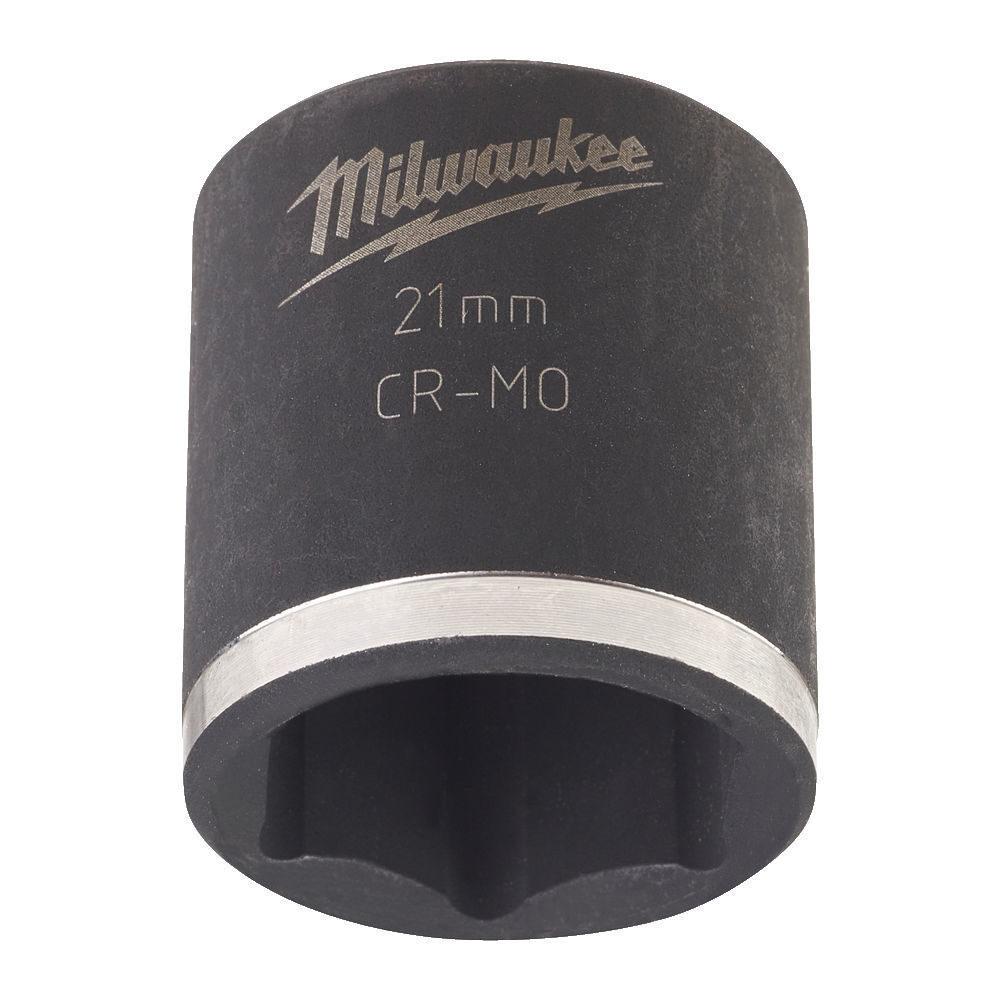 Milwaukee 3/8 Nástrčný kľúč Shockwave, Hex 21