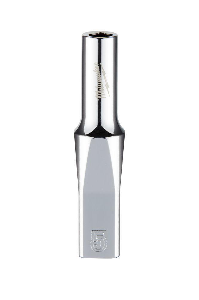 Milwaukee 1/4 Nástrčný kľúč, Metrický predĺžený-5MM