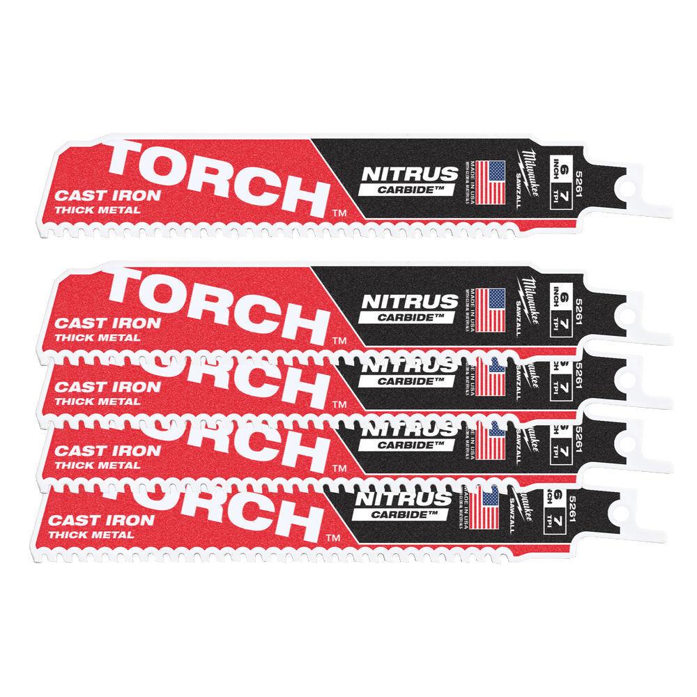 Milwaukee Pílové plátky TORCH Nitrus 150/7Tpi (5 ks)