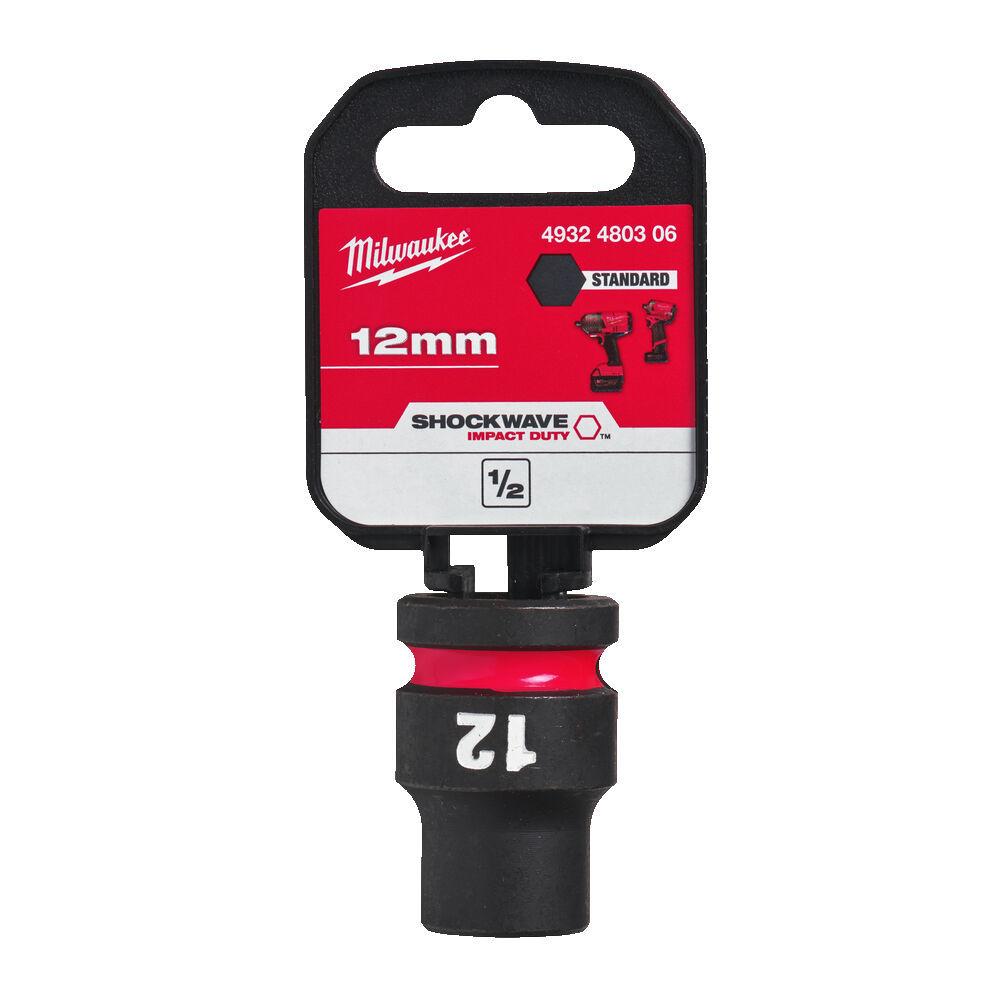 Milwaukee 1/2 Nástrčný kľúč Shockwave, Hex 12 krátky