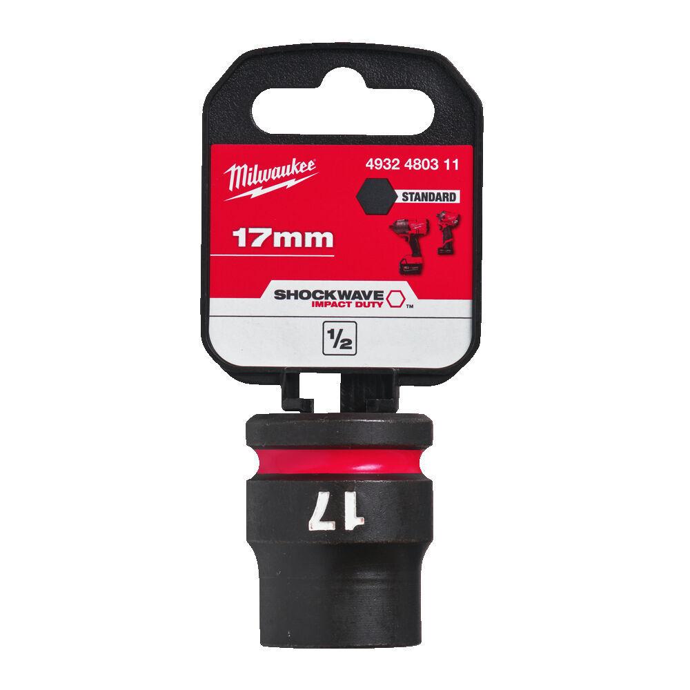 Milwaukee 1/2 Nástrčný kľúč Shockwave, Hex 17 krátky