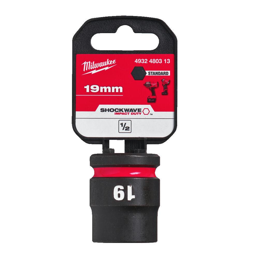 Milwaukee 1/2 Nástrčný kľúč Shockwave, Hex 19 krátky