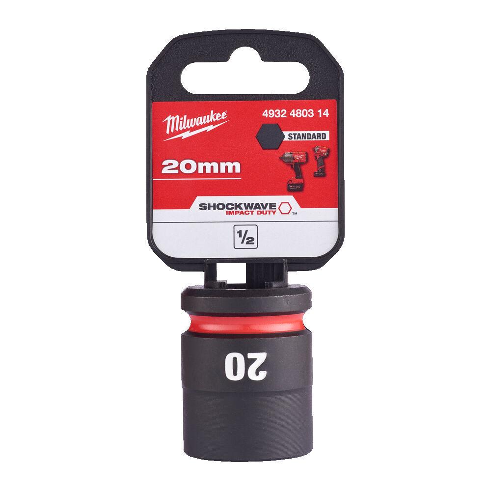 Milwaukee 1/2 Nástrčný kľúč Shockwave, Hex 20 krátky