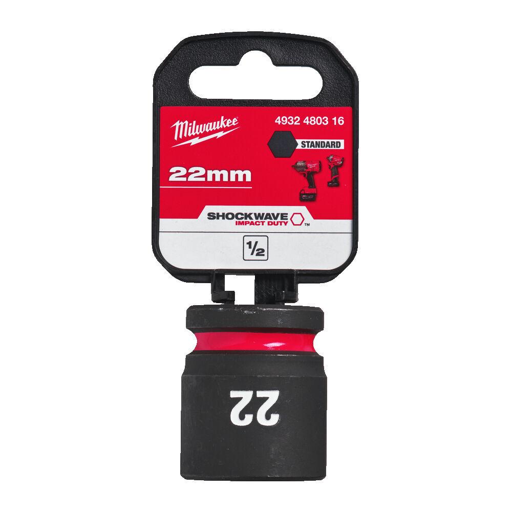 Milwaukee 1/2 Nástrčný kľúč Shockwave, Hex 22 krátky