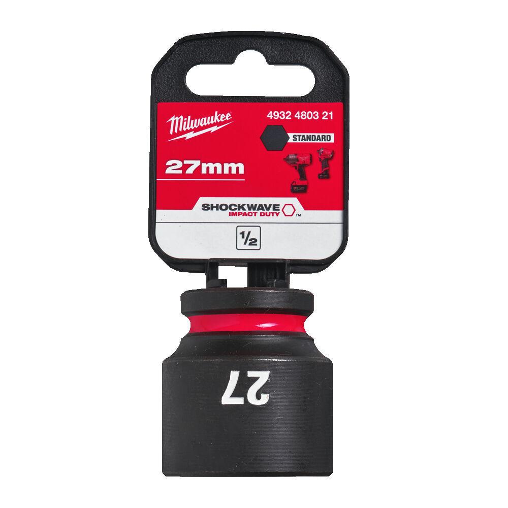 Milwaukee 1/2 Nástrčný kľúč Shockwave, Hex 27 krátky