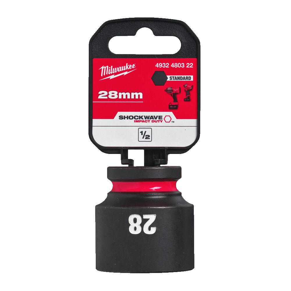 Milwaukee 1/2 Nástrčný kľúč Shockwave, Hex 28 krátky