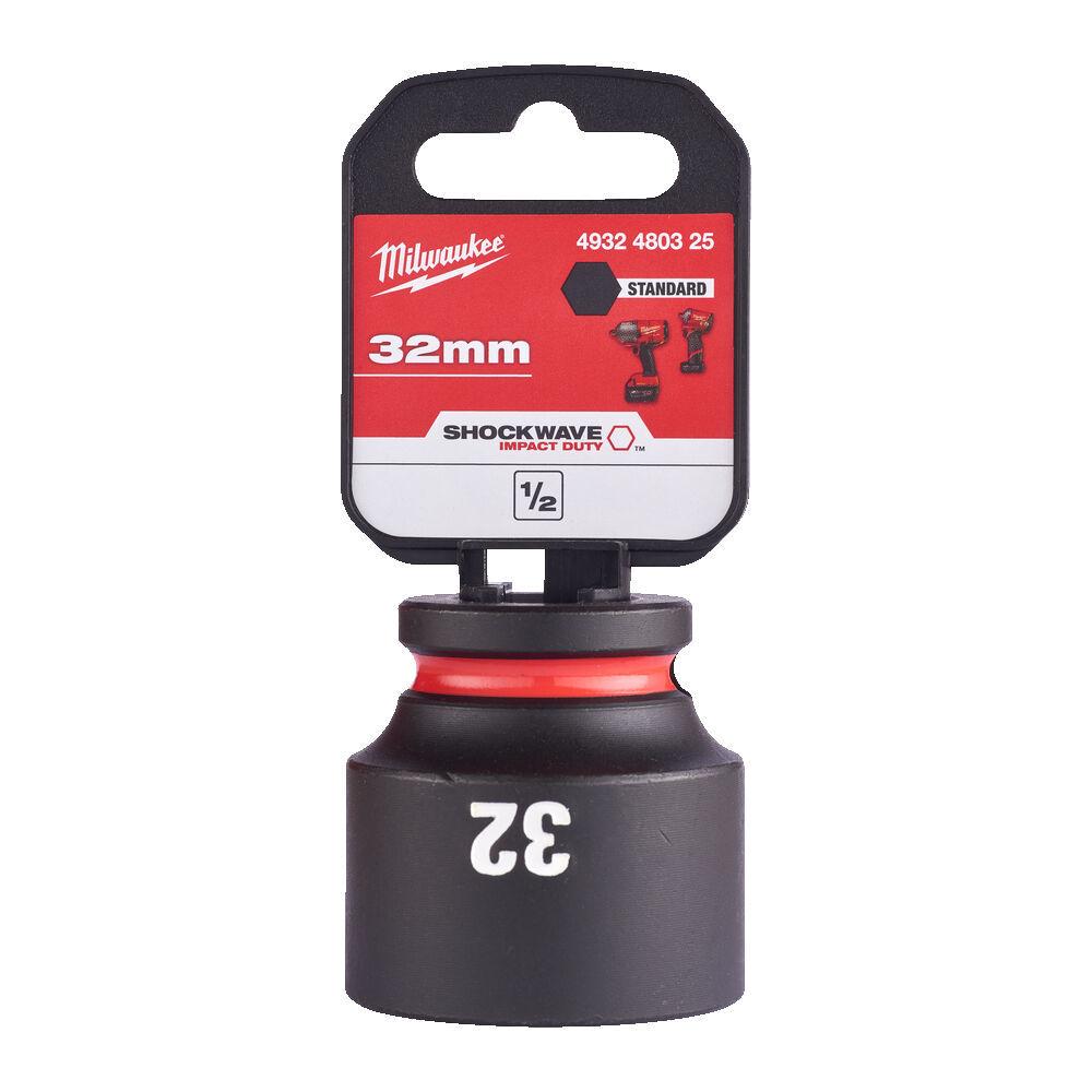 Milwaukee 1/2 Nástrčný kľúč Shockwave, Hex 32 krátky