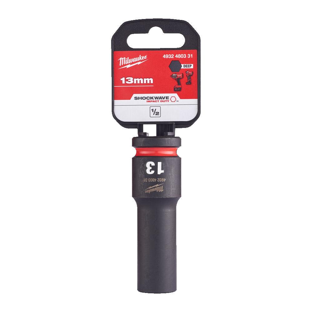 Milwaukee 1/2 Nástrčný kľúč Shockwave, Hex 13 predĺžený