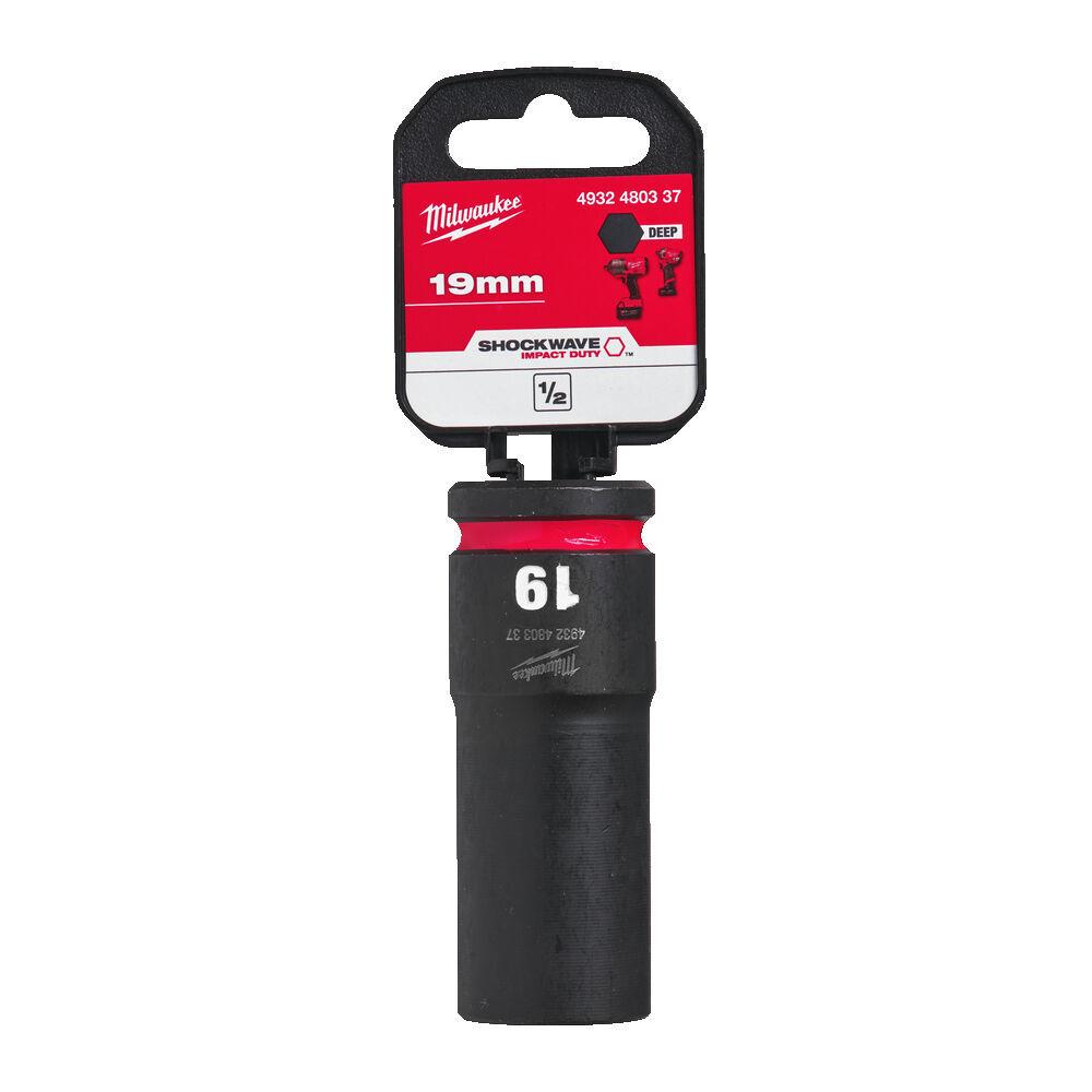 Milwaukee 1/2 Nástrčný kľúč Shockwave, Hex 19 predĺžený