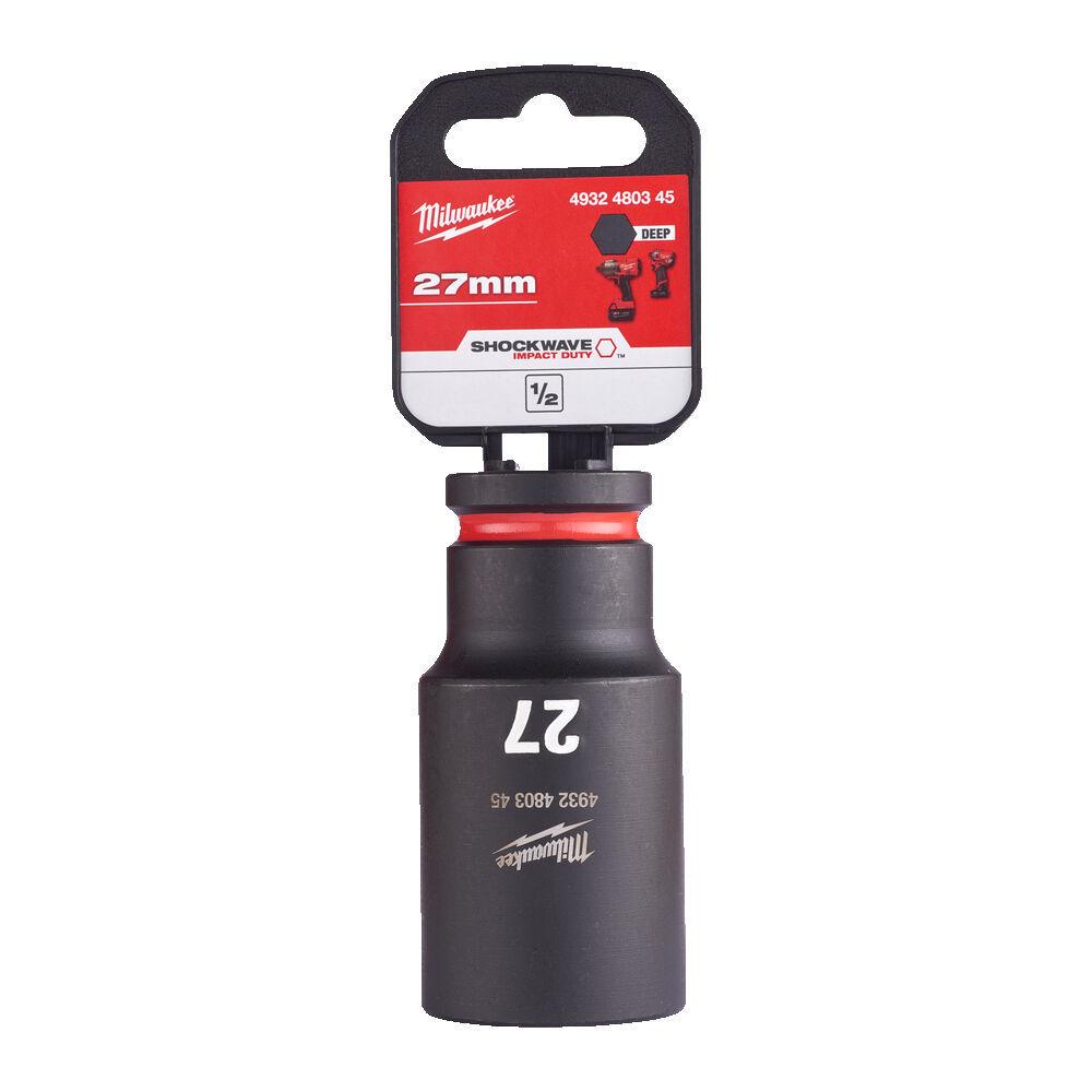 Milwaukee 1/2 Nástrčný kľúč Shockwave, Hex 27 predĺžený