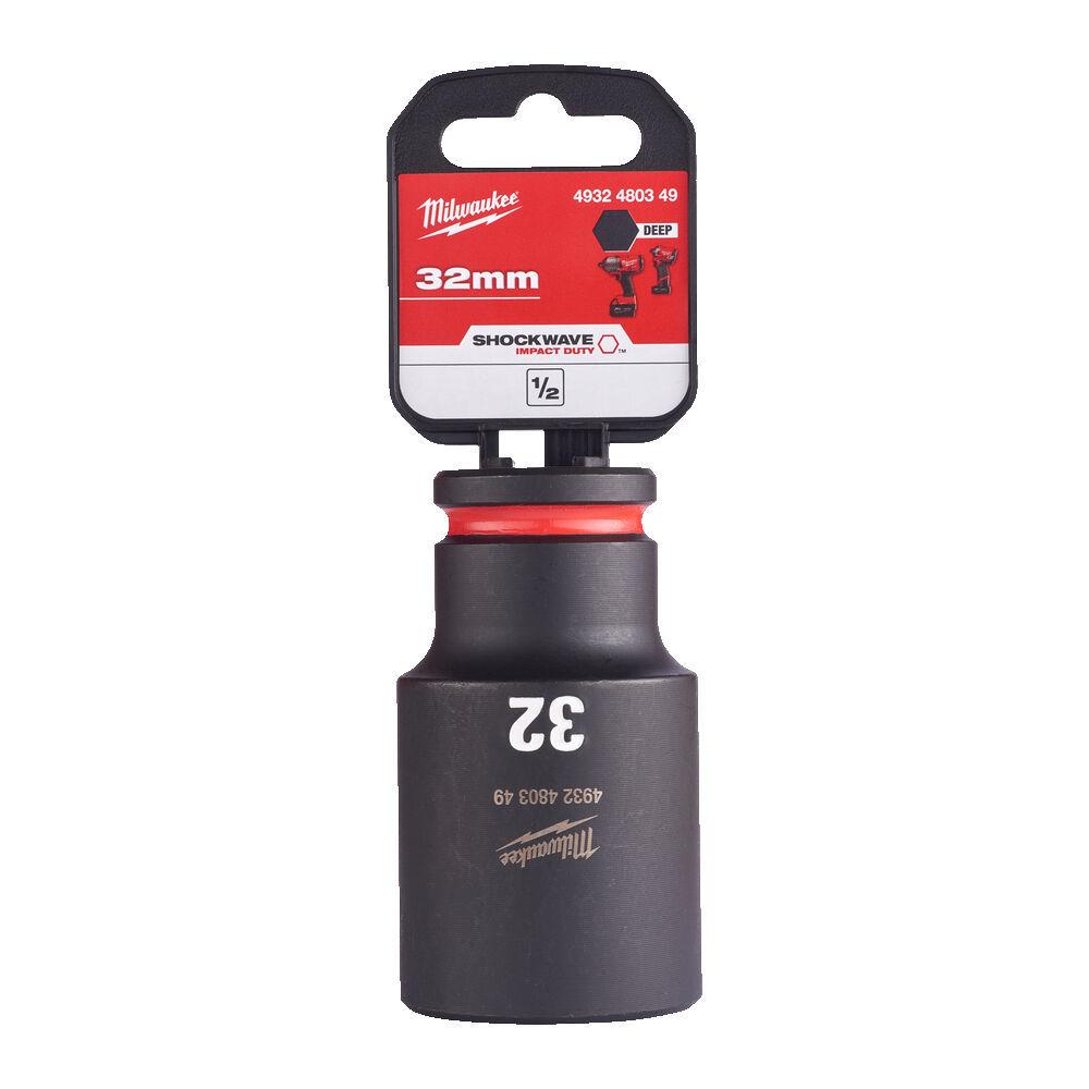 Milwaukee 1/2 Nástrčný kľúč Shockwave, Hex 32 predĺžený