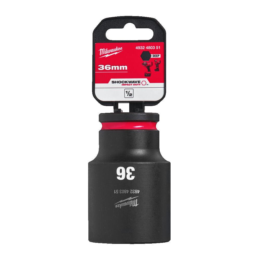 Milwaukee 1/2 Nástrčný kľúč Shockwave, Hex 36 predĺžený