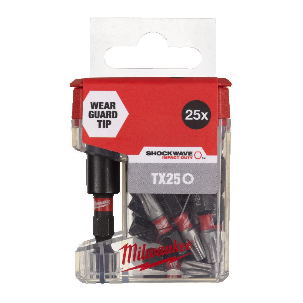 Milwaukee Sada ShW Bitov TX25 TIC TAC s magnetickým držiakom bitov 25ks