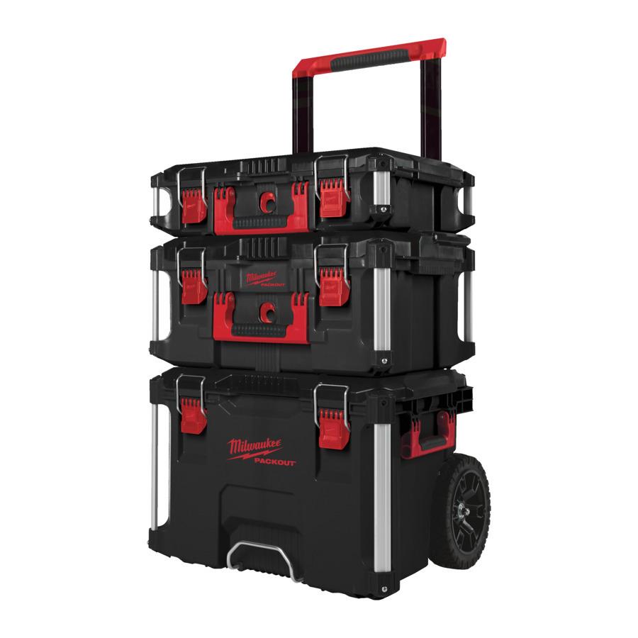 Milwaukee Sada PACKOUT (pojazdný box, veľký box, box)