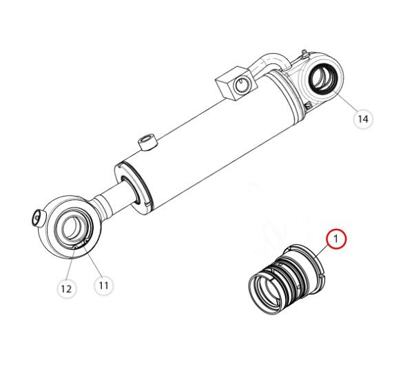 Sada pre hydraul.valec hlavice C144 5263880