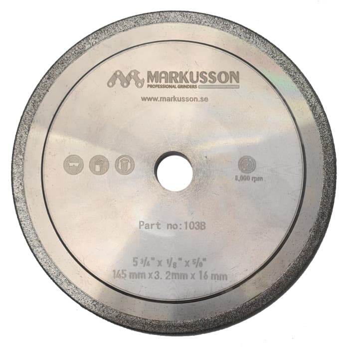 CBN Diamond Grinding Wheel 145x3.2x16mm