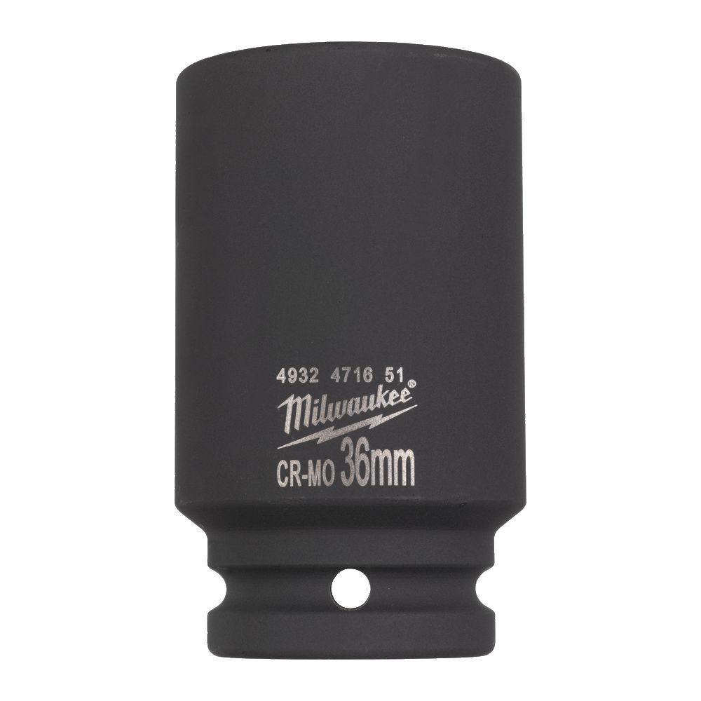 Milwaukee Priemyselné hlavice Shockwave 3/4" HEX 36mm predĺžené