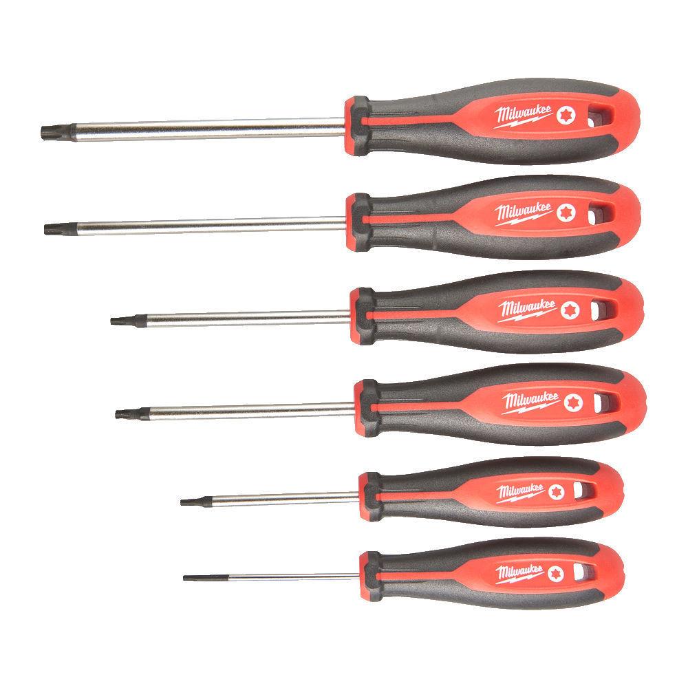 Milwaukee Sada Tri-lobe skrutkovačov Torx - 6ks