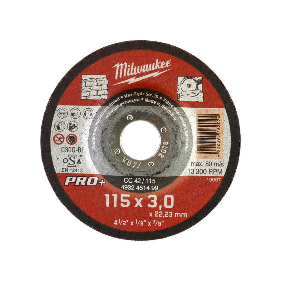 Milwaukee CutWCC 42/115 × 3 PRO+ rez. kot. na kameň – 1 ks