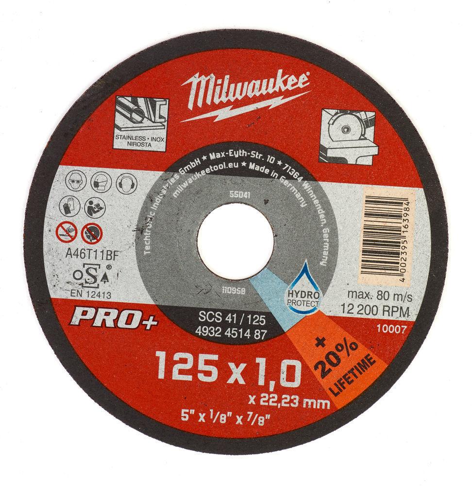 Milwaukee CutWSCS 41/125 × 1 PRO+ rezný kotúč – 1 ks