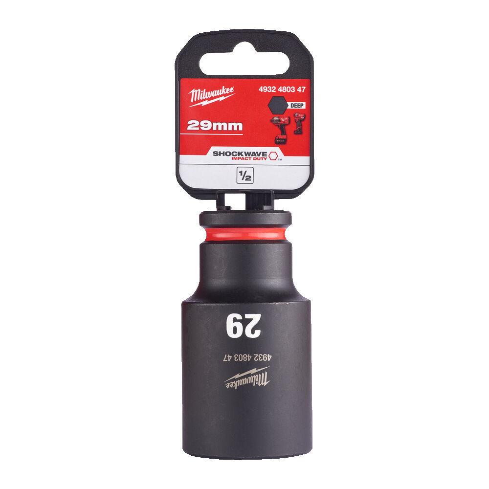 Milwaukee 1/2 Nástrčný kľúč Shockwave, Hex 29 predĺžený