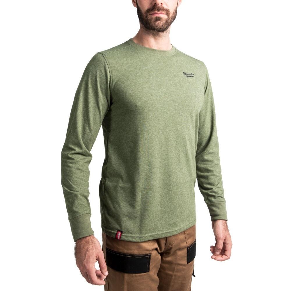 Milwaukee Hybrid tričko dlhý rukáv HT LS GN - zelené veľ.M