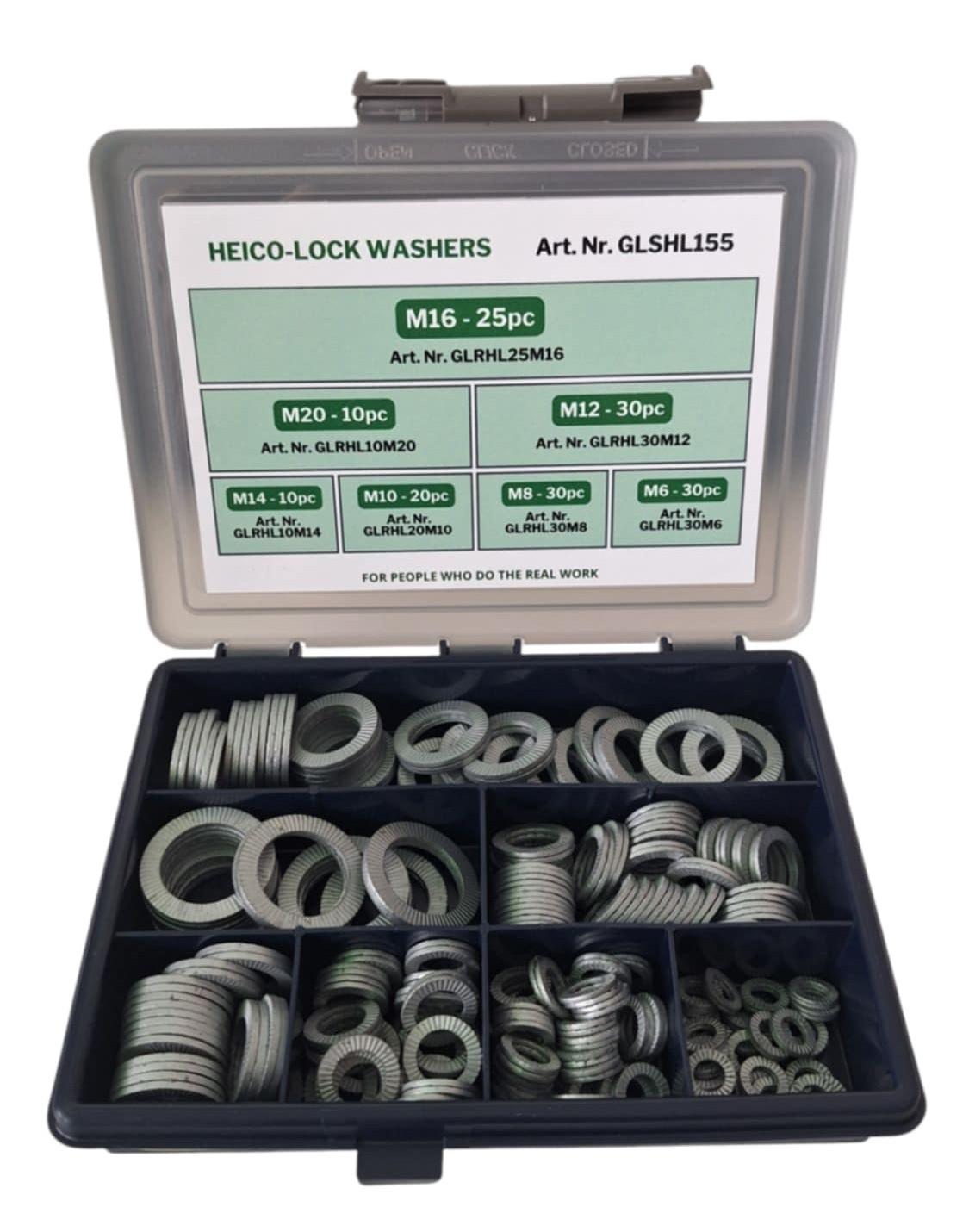 Heico-lock poistné podložky - box 155ks
