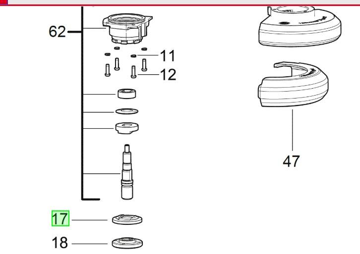 Milwaukee Prírubová matica č.18 na uhlovú brúsku M18FSAG125X