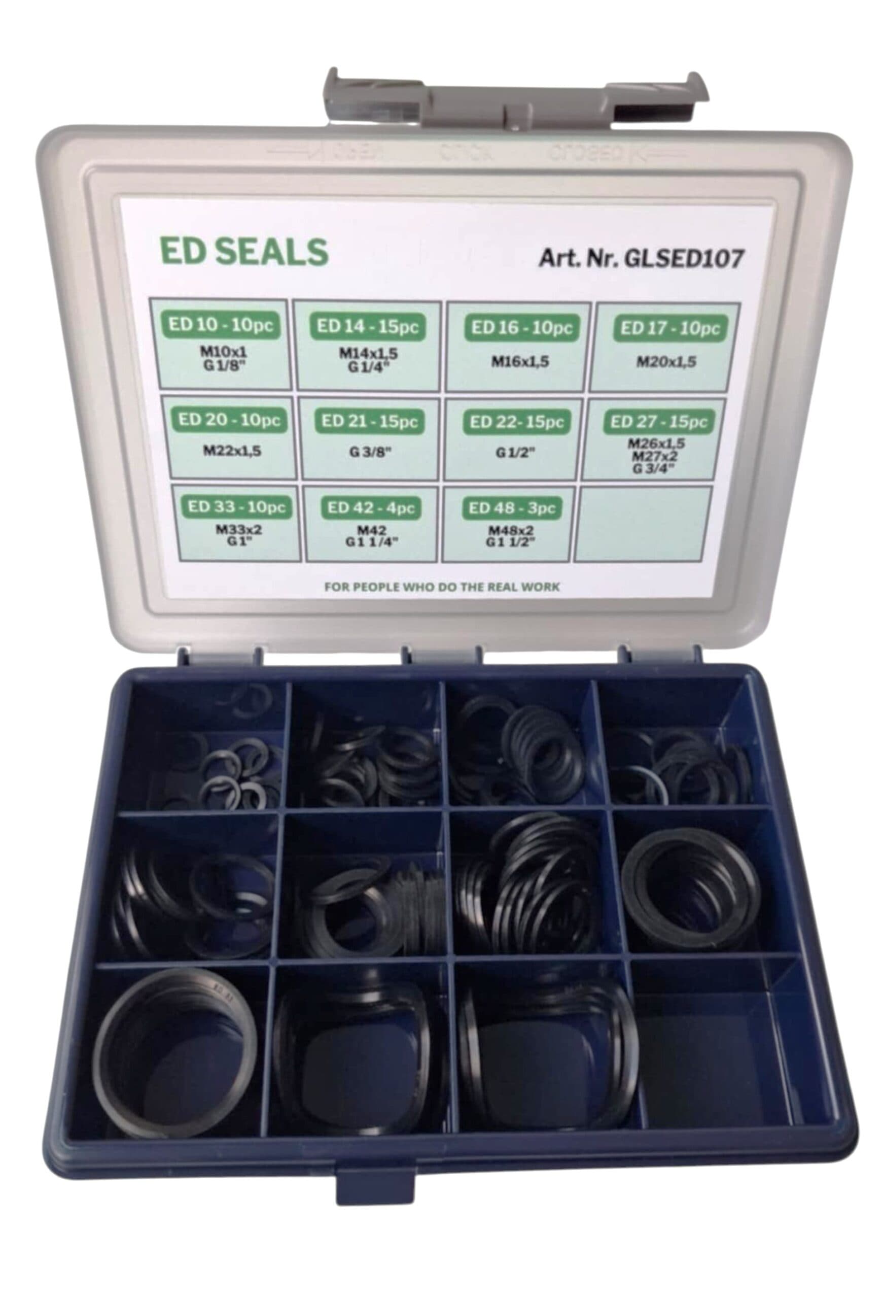 Tesniace ED krúžky - box 107ks