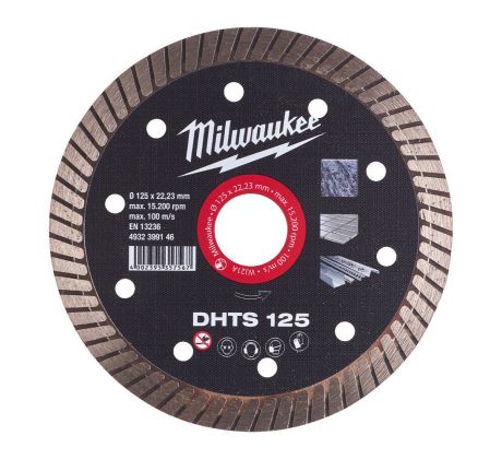 Milwaukee Diamantový kotúč DHTS 125 × 22,2 mm