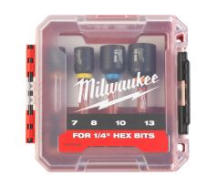 Milwaukee Sada Magnetické nástrčkové kľúče ShW HEX 7,8,10,13mm