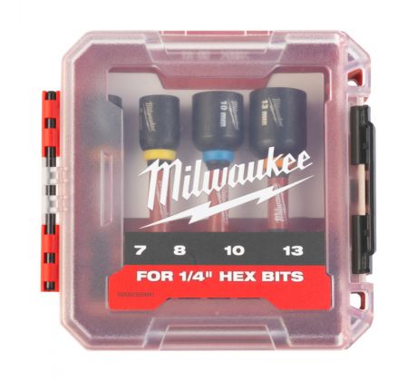 Milwaukee Sada Magnetické nástrčkové kľúče ShW HEX 7,8,10,13mm